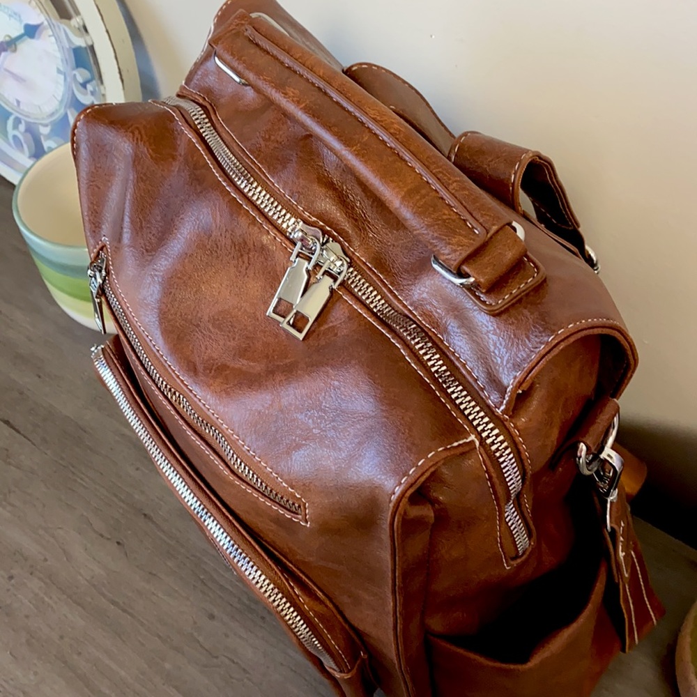 Brand NEW Ty Convertible Backpack in CAMEL🤎 - Picture 9 of 10